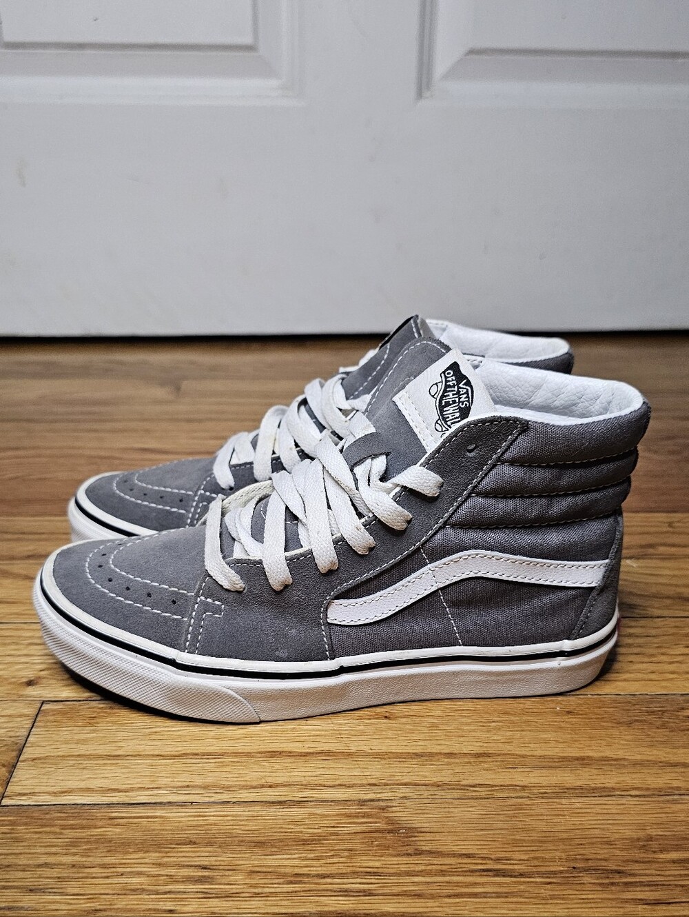 Vans Kids' Gray High-Top Skate Sneakers